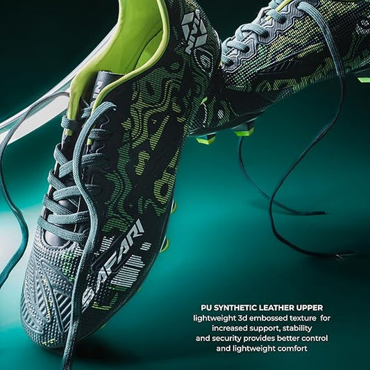 NIVIA Safari Football Shoes for Men (Green)