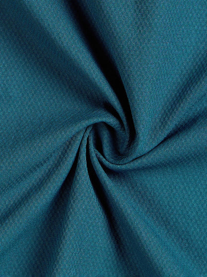 Technosport Solid Slim Fit Spread Collar Shirt with TS LYTRA For Men P-823 (Gulf Coast)