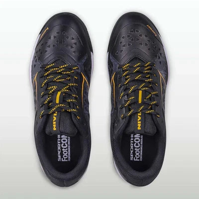 Nivia Hy-Court 3.0 Badminton Non Marking Shoes - Black