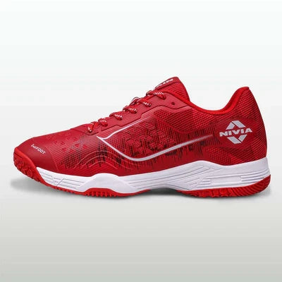 Nivia Hy-Court 3.0 Badminton Non Marking Shoes - Red