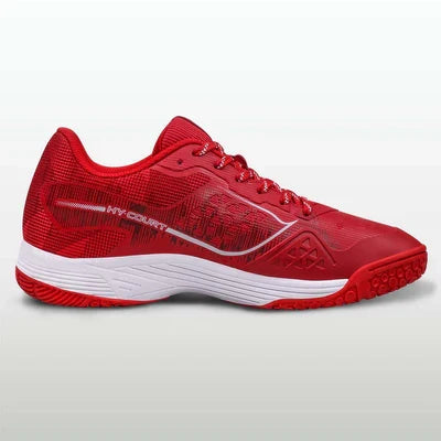 Nivia Hy-Court 3.0 Badminton Non Marking Shoes - Red