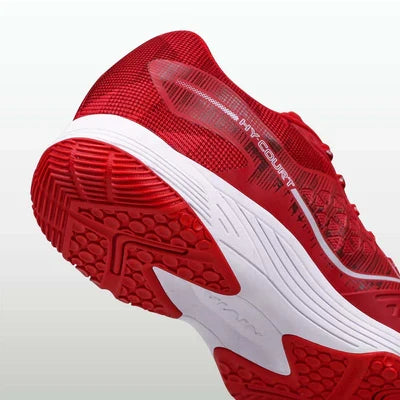 Nivia Hy-Court 3.0 Badminton Non Marking Shoes - Red