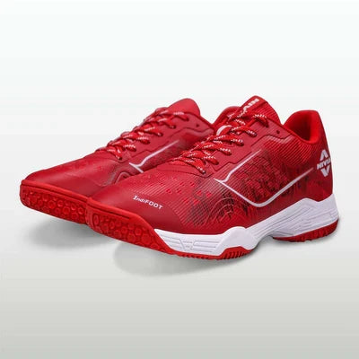 Nivia Hy-Court 3.0 Badminton Non Marking Shoes - Red