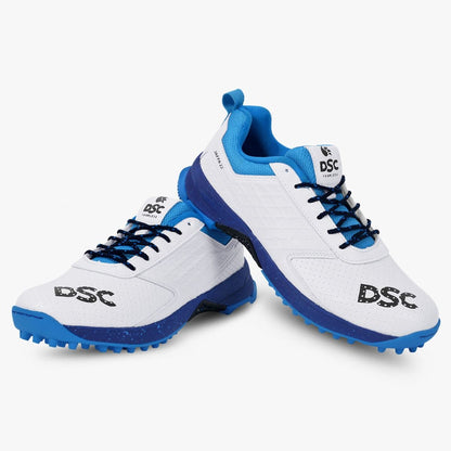 DSC Jaffa 22 Cricket Shoes (White/Blue)