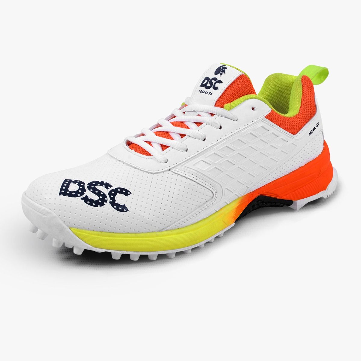 DSC Jaffa GT Cricket Shoes - White/Orange