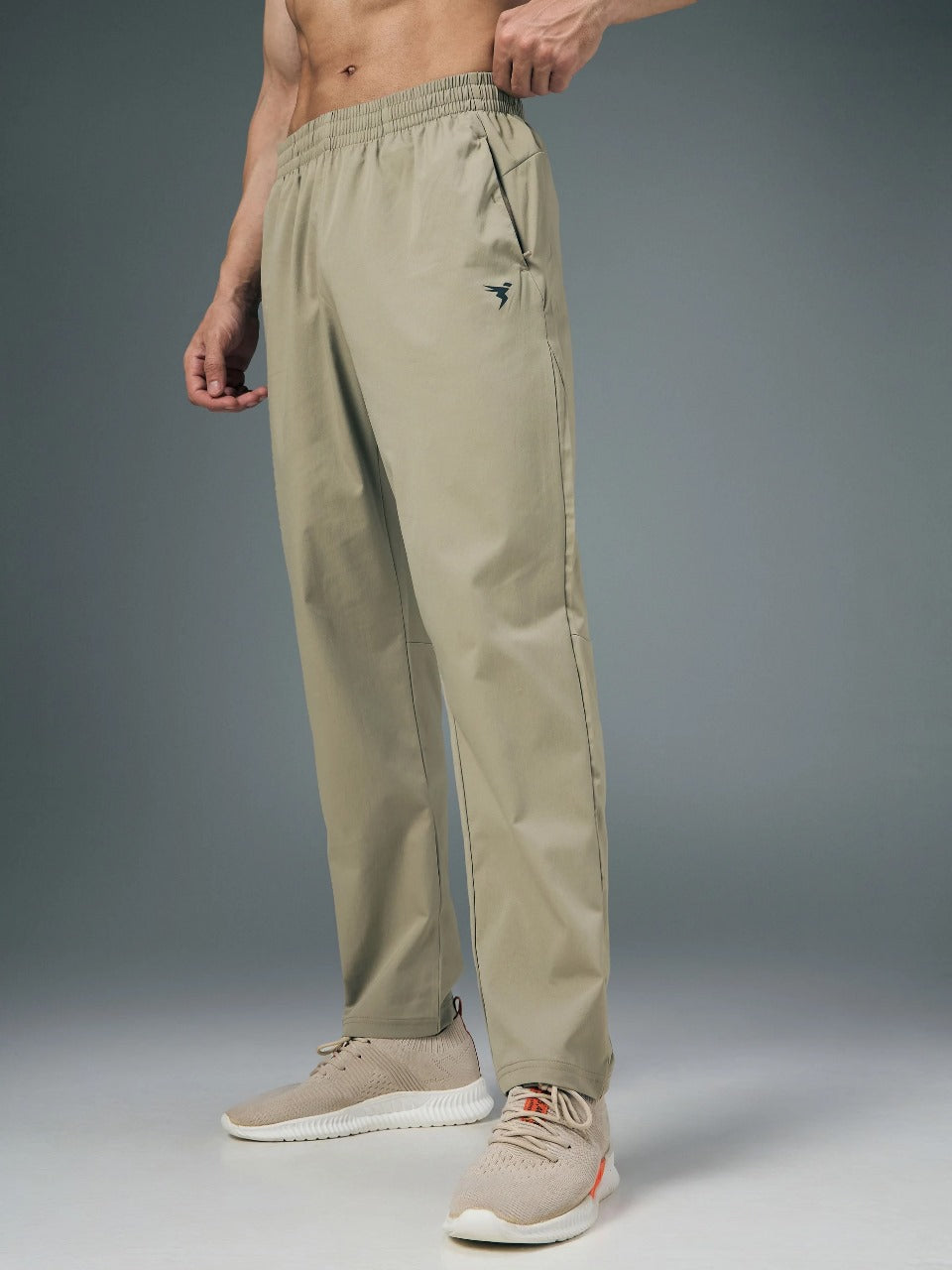 TechnoSport Men's Ragular-Fit Solid Track OR-229 (Khaki)