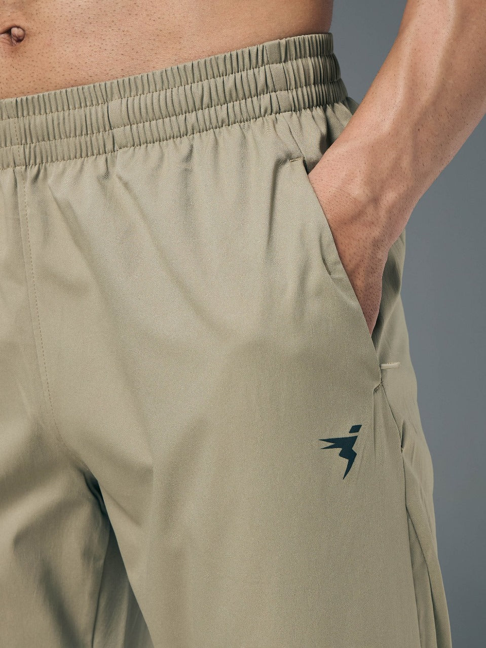 TechnoSport Men's Ragular-Fit Solid Track OR-229 (Khaki)