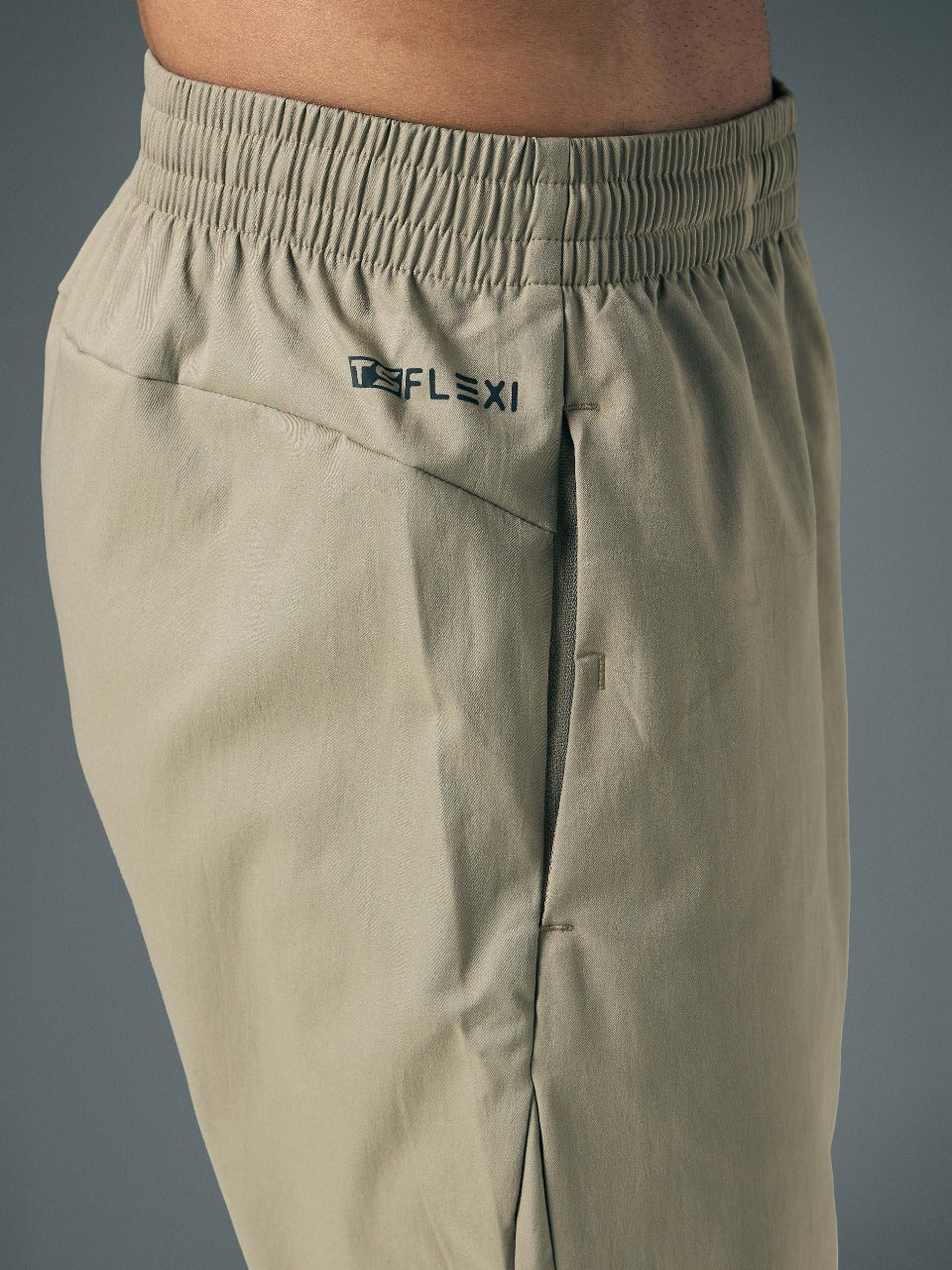 TechnoSport Men's Ragular-Fit Solid Track OR-229 (Khaki)