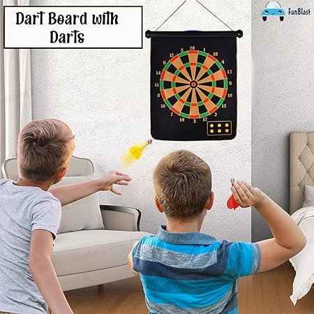 Magnetic Foldable Dart Board Double Sided 12 Inch