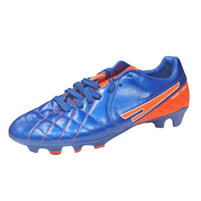 Sega Metallic Leather Football Shoes (Blue)