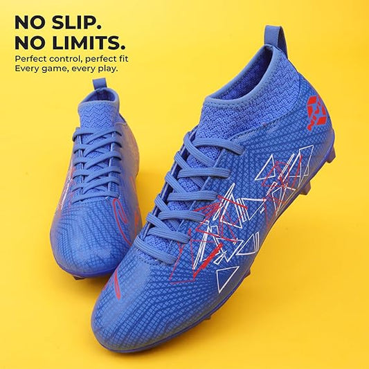 Nivia Pro Carbonite 7.0 Football Shoes for Men (Mid Blue)