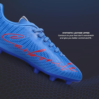 Nivia Carbonite 7.0 Football Shoes for Men (Mid Blue)