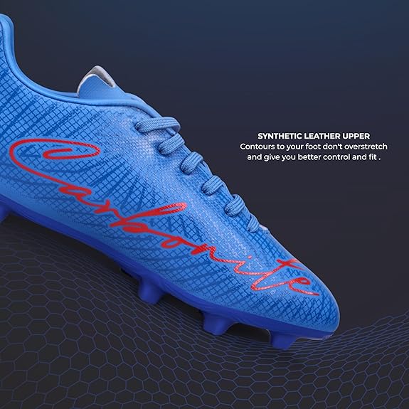 Nivia Carbonite 7.0 Football Shoes for Men - Mid Blue