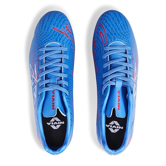 Nivia Carbonite 7.0 Football Shoes for Men (Mid Blue)