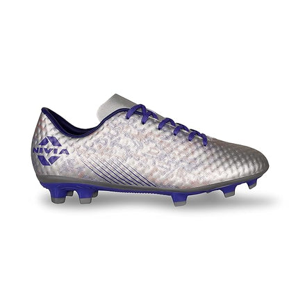 NIVIA Oslar 3.0 Football Shoes for Men (White/Purple)