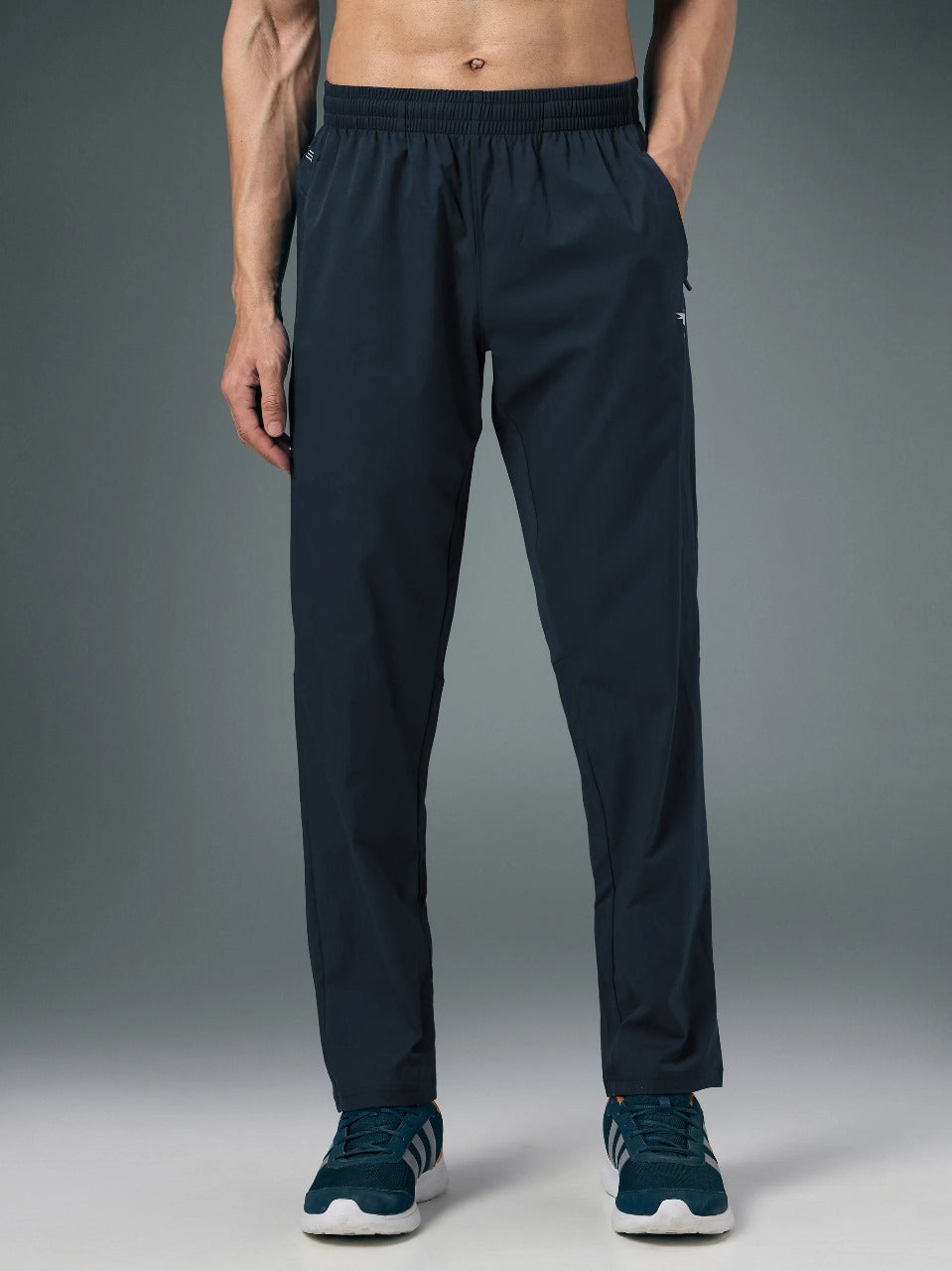 TechnoSport Men's Ragular-Fit Solid Track OR-229 - Navy Blue