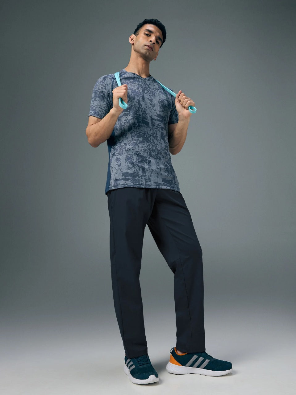 TechnoSport Men's Ragular-Fit Solid Track OR-229 (Navy Blue)