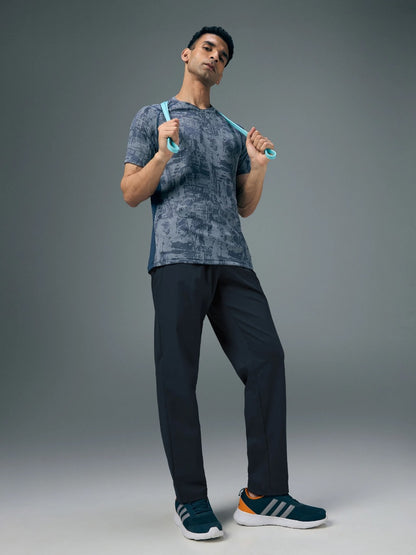 TechnoSport Men's Ragular-Fit Solid Track OR-229 (Navy Blue)