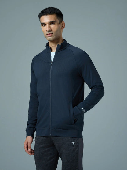 Technosport Mock Neck Jacket PM-98 - Navy Blue