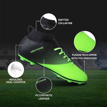 NIVIA Ashtang Football Shoes for Men (Green)