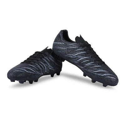 NIVIA Carbonite 6.0 Football Shoes for Men (Black)