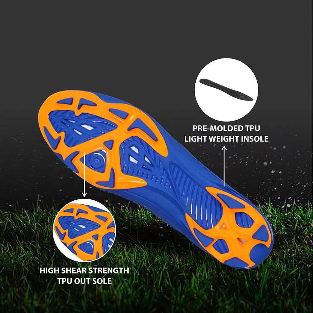 NIVIA Dominator 2.0 Football Shoes for Men (Blue)