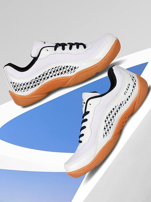 Nivia Flash 2.0 Badminton Shoes - White