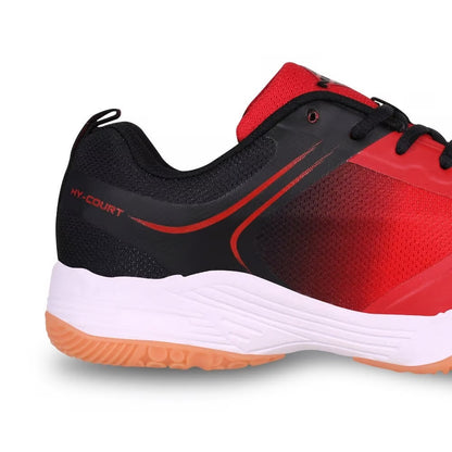 NIVIA HY-COURT 2.0 Badminton Non Marking Shoes (Red / Black)