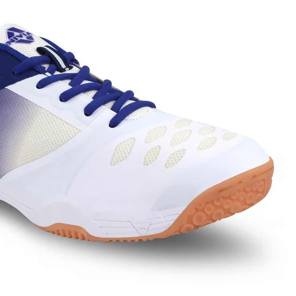 NIVIA HY-COURT 2.0 Badminton Non Marking Shoes (White / Blue)