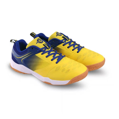 NIVIA HY-COURT 2.0 Badminton Non Marking Shoes (Yellow / Blue)