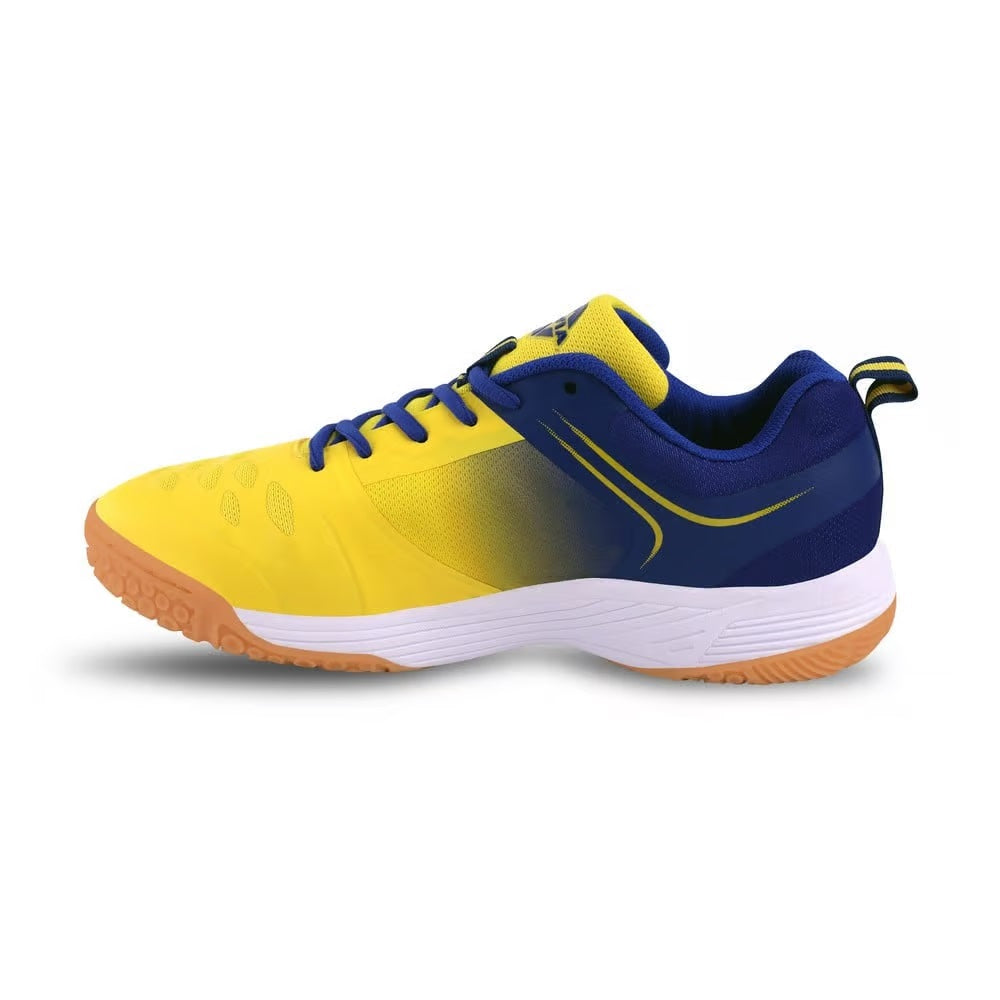 NIVIA HY-COURT 2.0 Badminton Non Marking Shoes (Yellow / Blue)