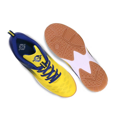 NIVIA HY-COURT 2.0 Badminton Non Marking Shoes (Yellow / Blue)