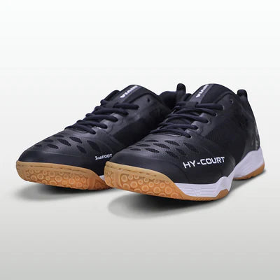 Nivia Hy-Court 2.1 Badminton Non Marking Shoes (Black)