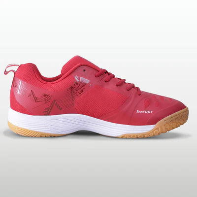 Nivia Hy-Court 2.1 Badminton Non Marking Shoes (Red)