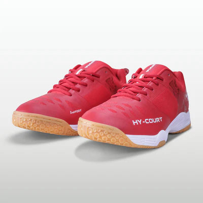 Nivia Hy-Court 2.1 Badminton Non Marking Shoes (Red)