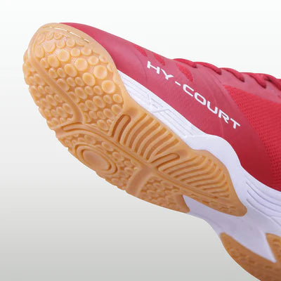 Nivia Hy-Court 2.1 Badminton Non Marking Shoes (Red)