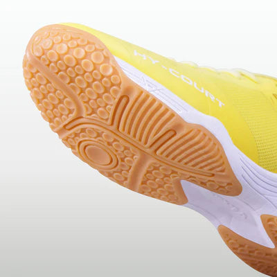 Nivia Hy-Court 2.1 Badminton Non Marking Shoes (Yellow)