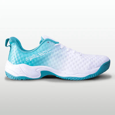 Nivia Power Smash Tennis Shoes (White/Sky Blue)