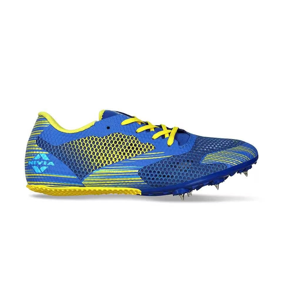 NIVIA TF-400 Track and Field Spikes Running Athletic Shoes (Blue)