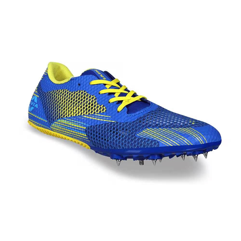 NIVIA TF-400 Track and Field Spikes Running Athletic Shoes (Blue)