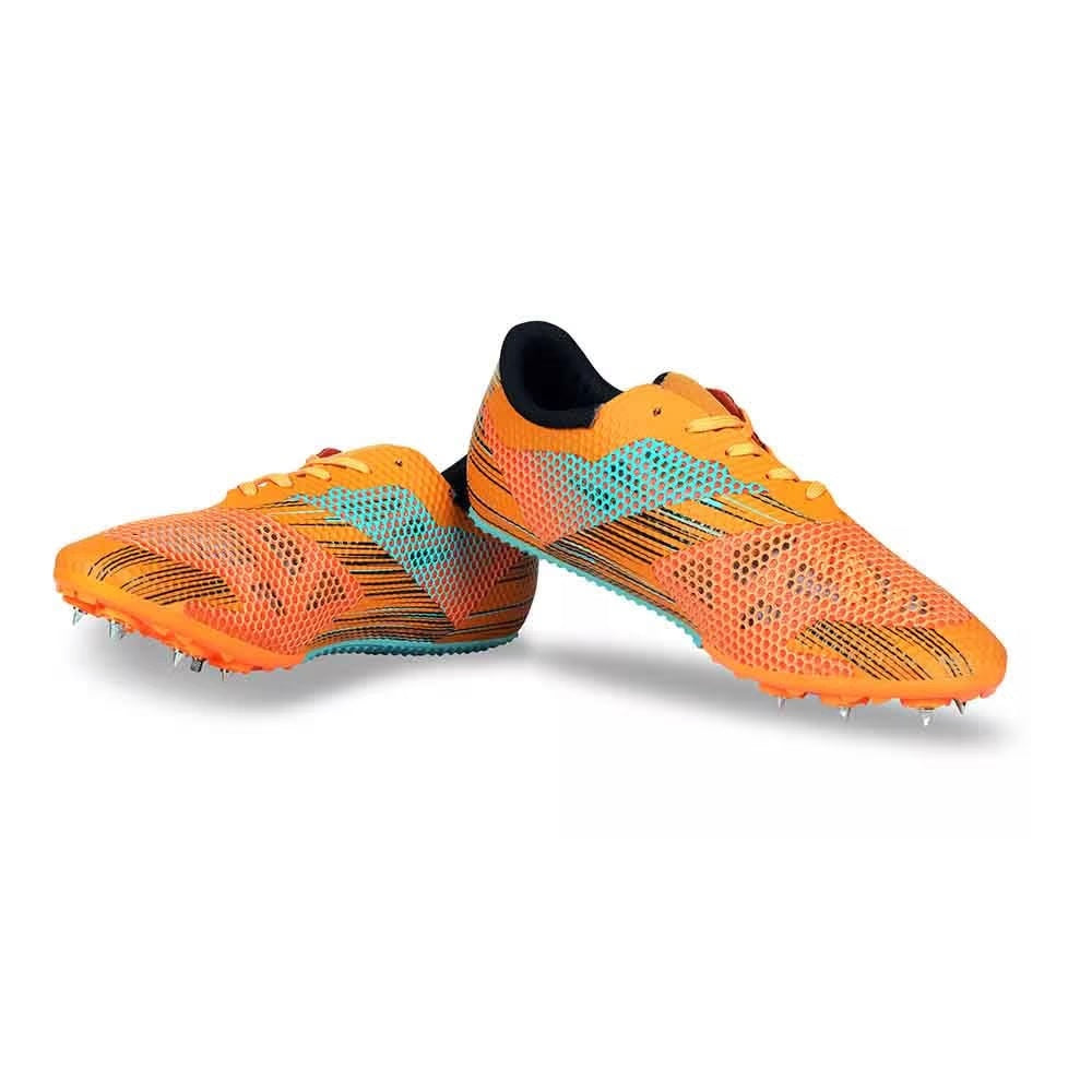 NIVIA TF-400 Track and Field Spikes Running Athletic Shoes (Orange)