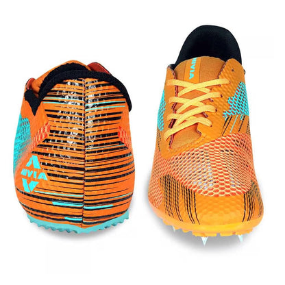 NIVIA TF-400 Track and Field Spikes Running Athletic Shoes - Orange