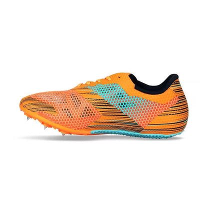 NIVIA TF-400 Track and Field Spikes Running Athletic Shoes (Orange)