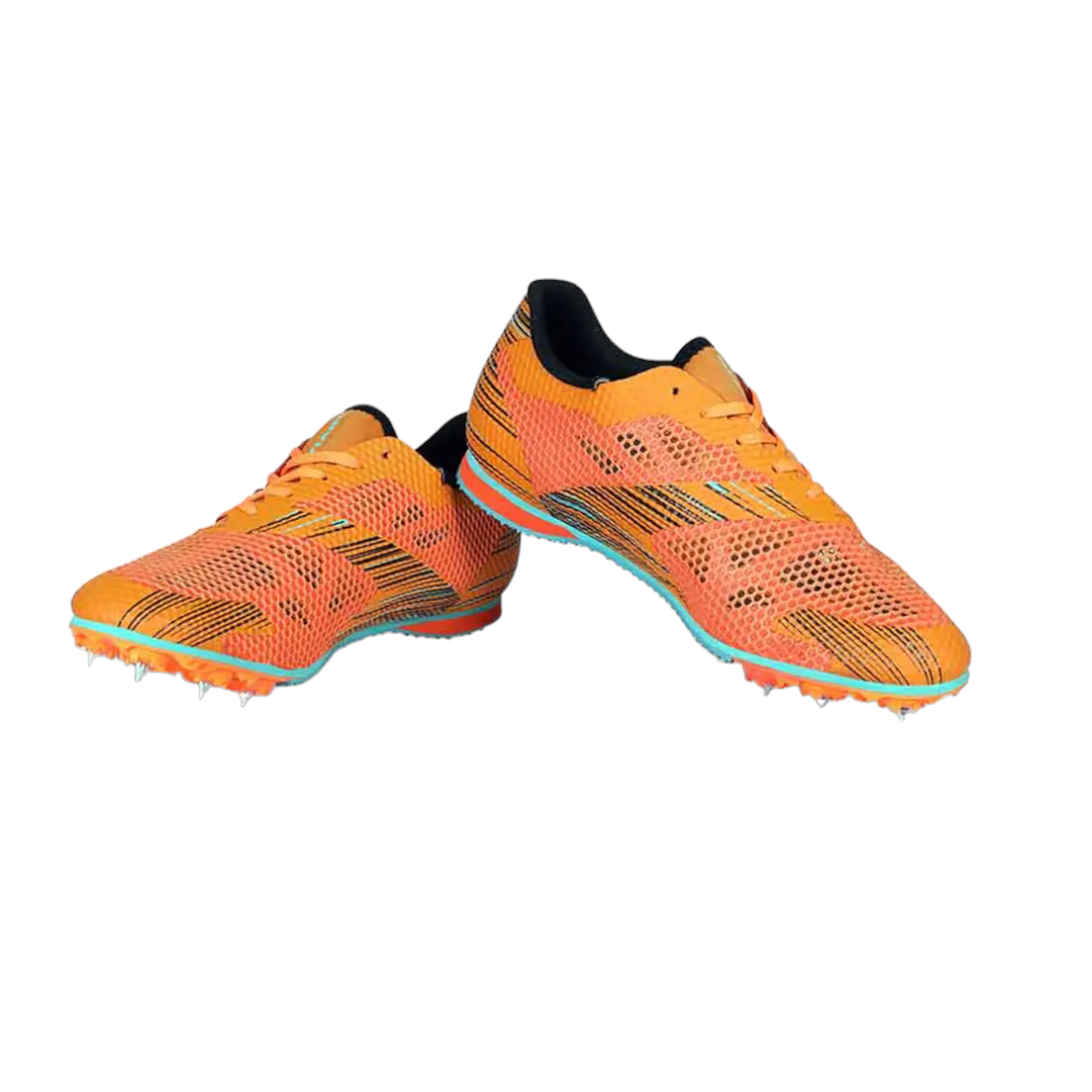 NIVIA TF-800 Track and Field Spikes Running Athletic Shoes (Orange)