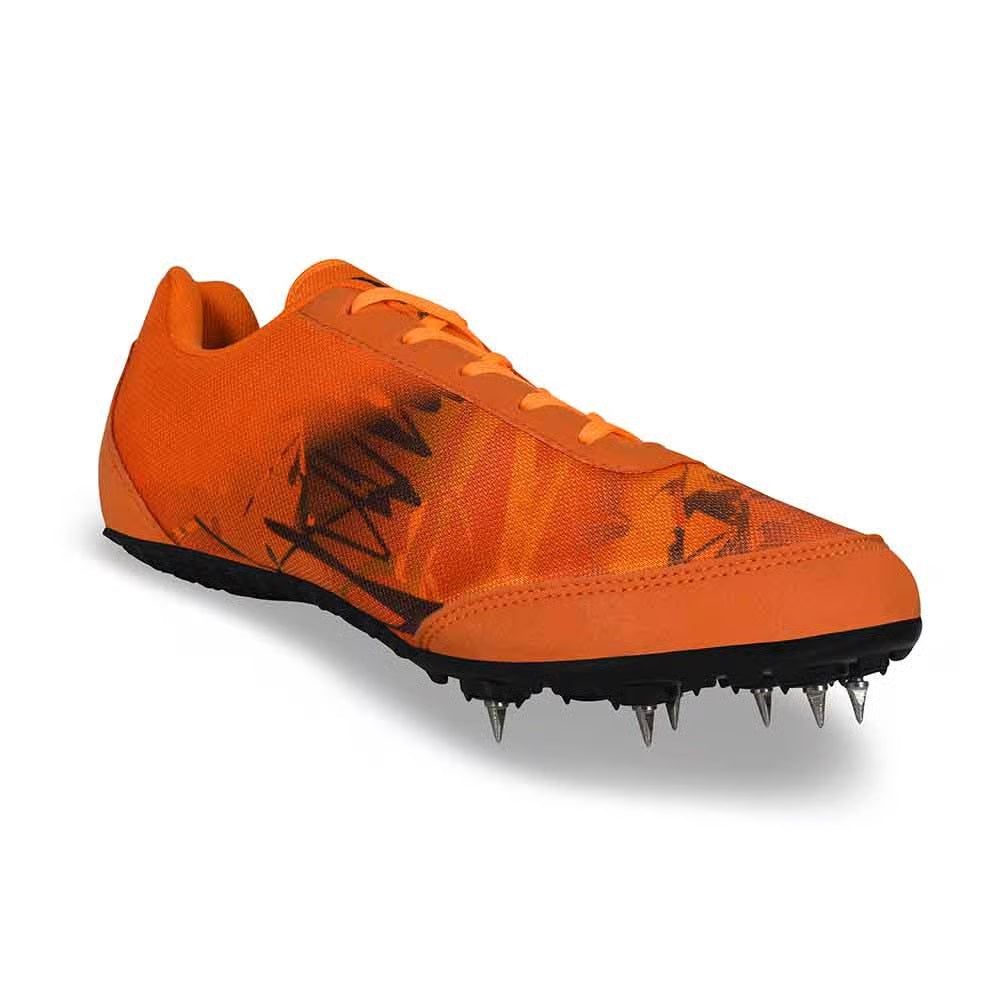 NIVIA Zion-1 Spikes Running Athletic Shoes for Men (Orange)