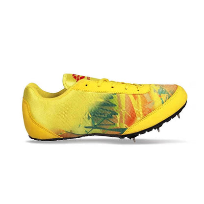 NIVIA Zion-1 Spikes Running Athletic Shoes for Men - Yellow