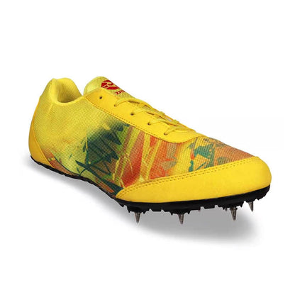 NIVIA Zion-1 Spikes Running Athletic Shoes for Men - Yellow