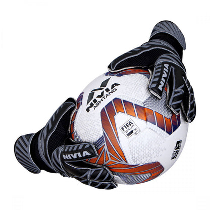NIVIA Ditmar Spider Football GoalKeeper Gloves - Black