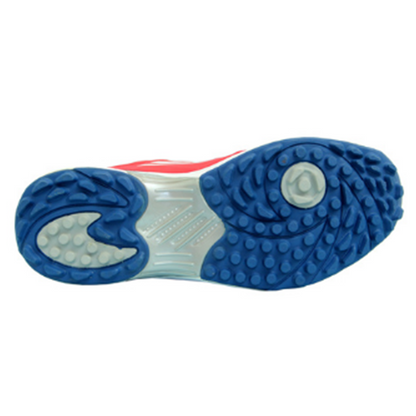 RXN Off Drive Cricket Shoes - Red/Blue/White