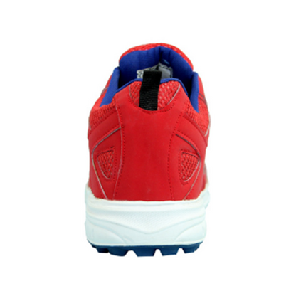 RXN Off Drive Cricket Shoes - Red/Blue/White